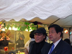 吉田類さんと室井会津若松市長のツーショット
